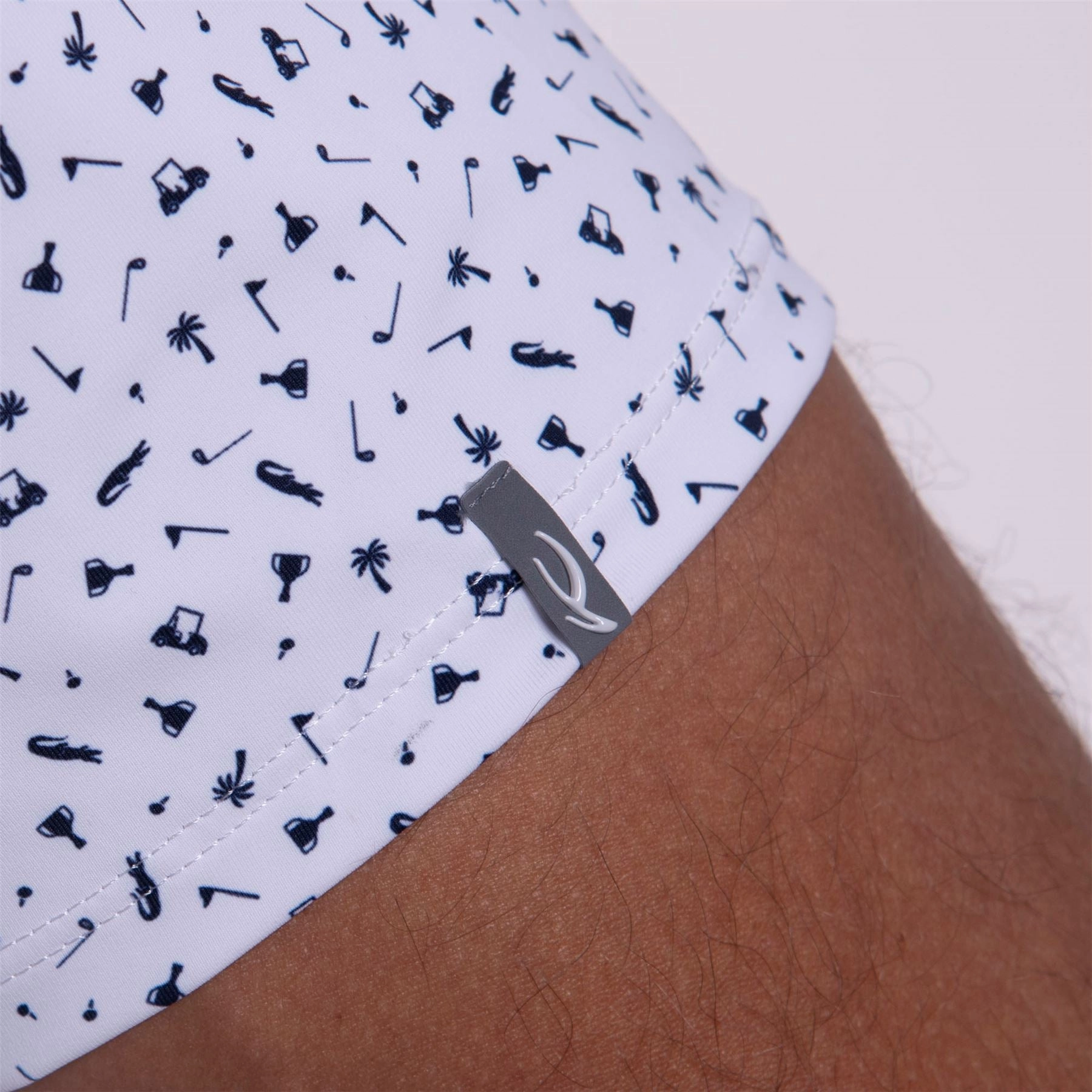 Golfer Polo White KJUS Men's Performance Clothing