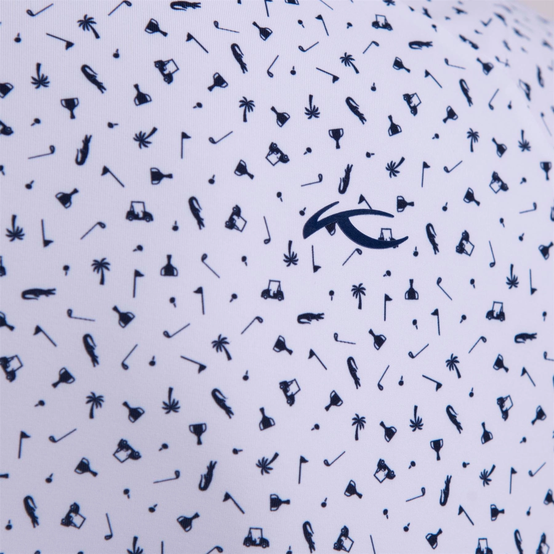 Golfer Polo White KJUS Men's Performance Clothing