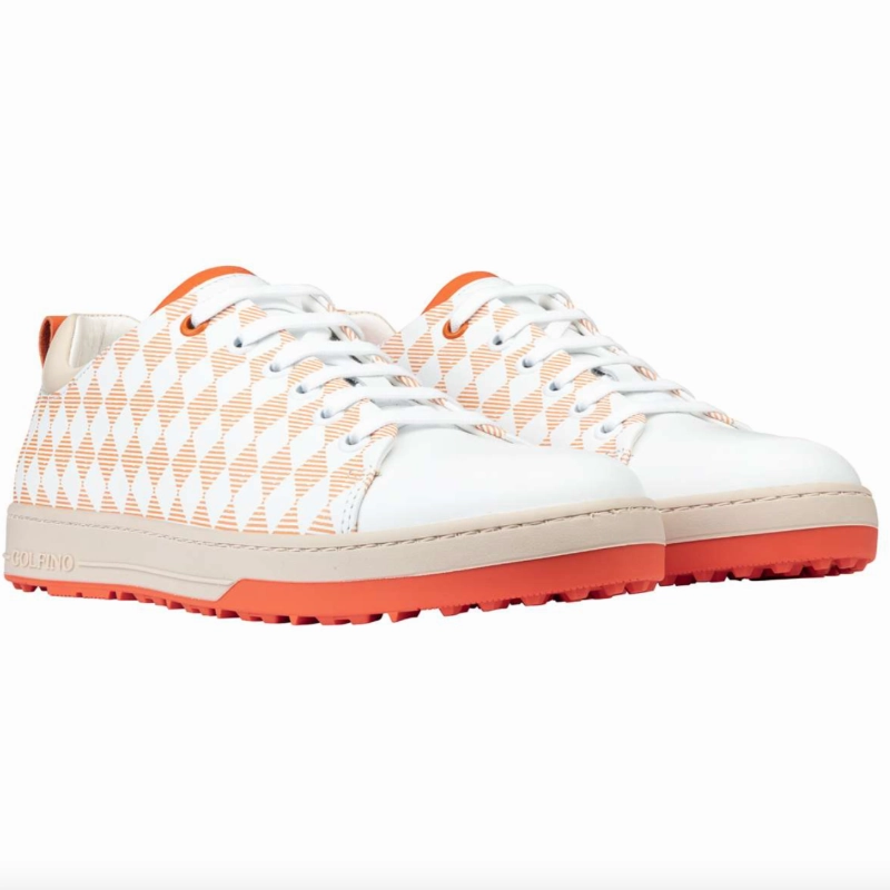 Golfino Lucena Golf Shoe - Vibrant Orange women's performance golf shoes