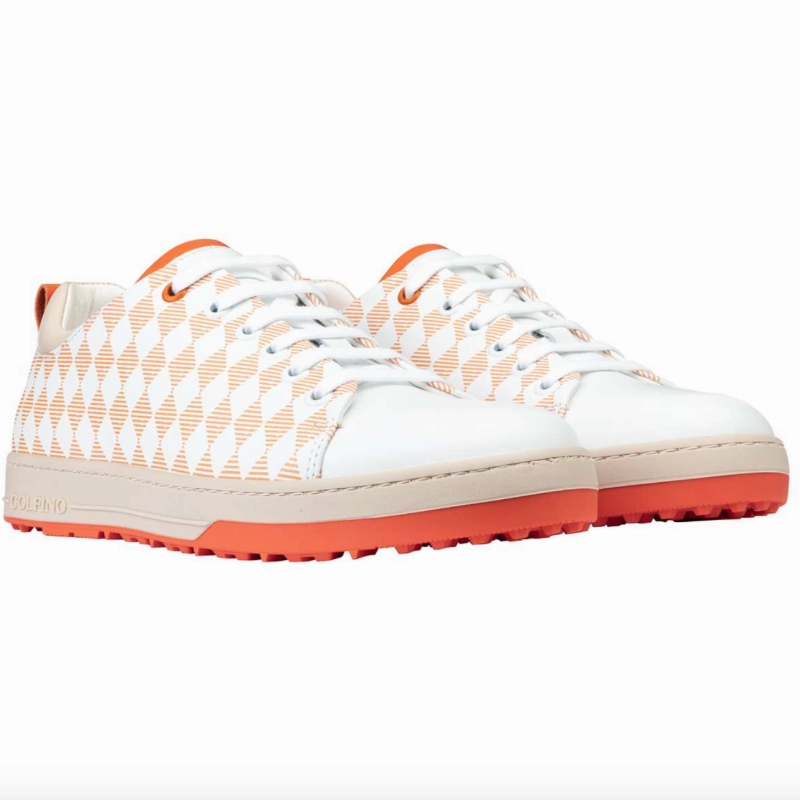 Golfino Lucena Golf Shoe - Vibrant Orange women's performance golf shoes