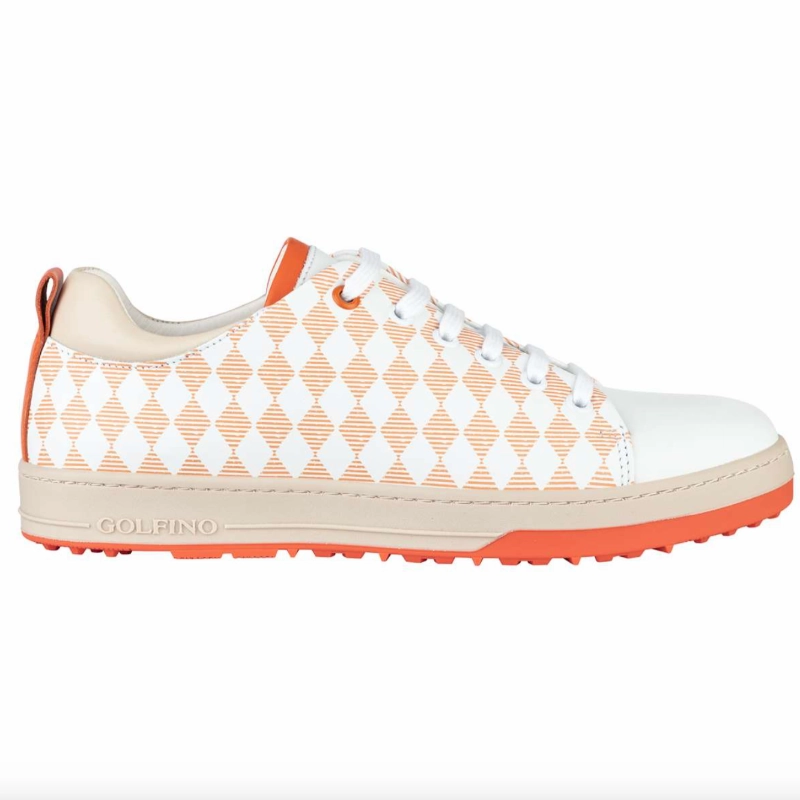 Golfino Lucena Golf Shoe - Vibrant Orange women's performance golf shoes