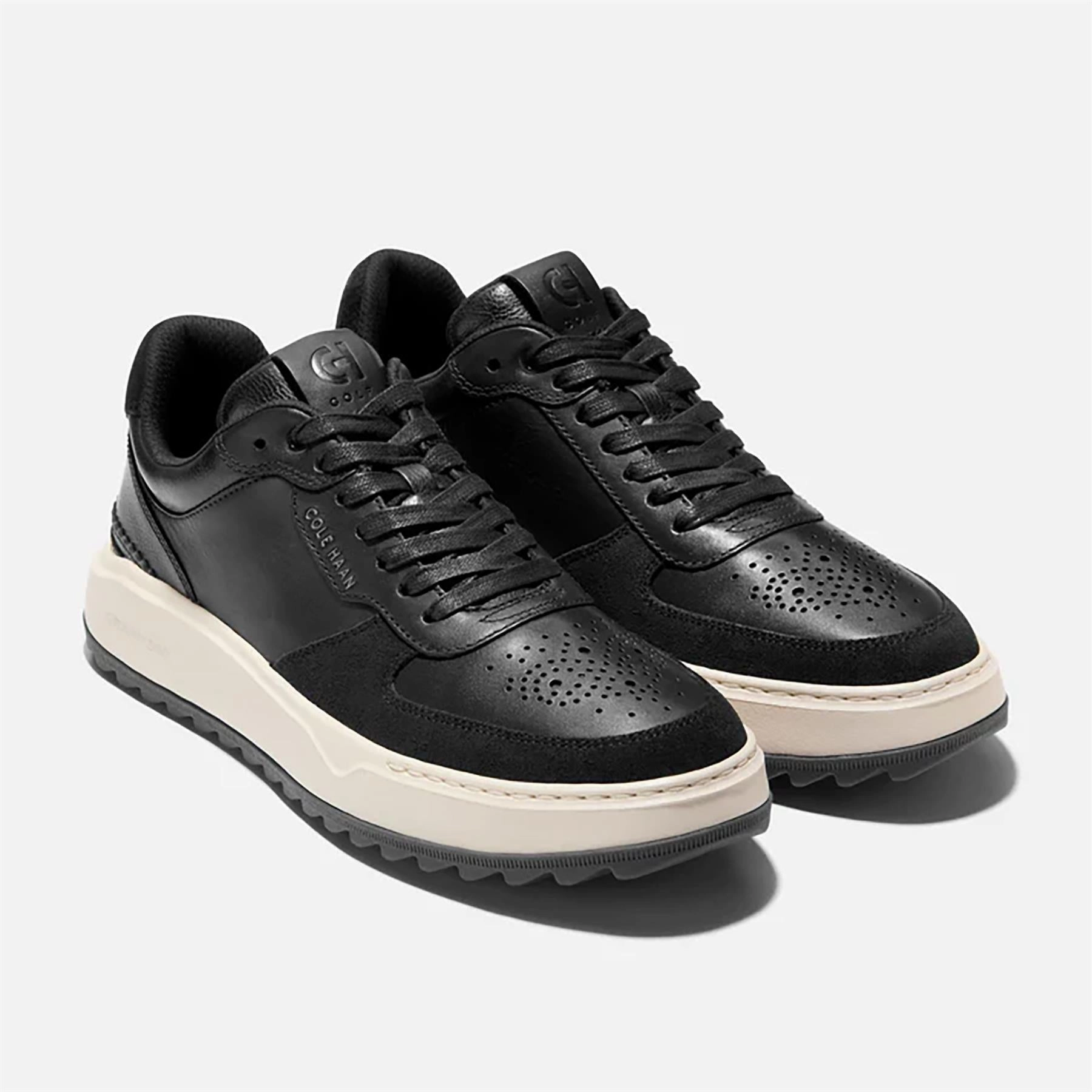 GRANDPRO Crossover Golf Shoes Black/Ivory Cole Haan Men's Dress Shoes
