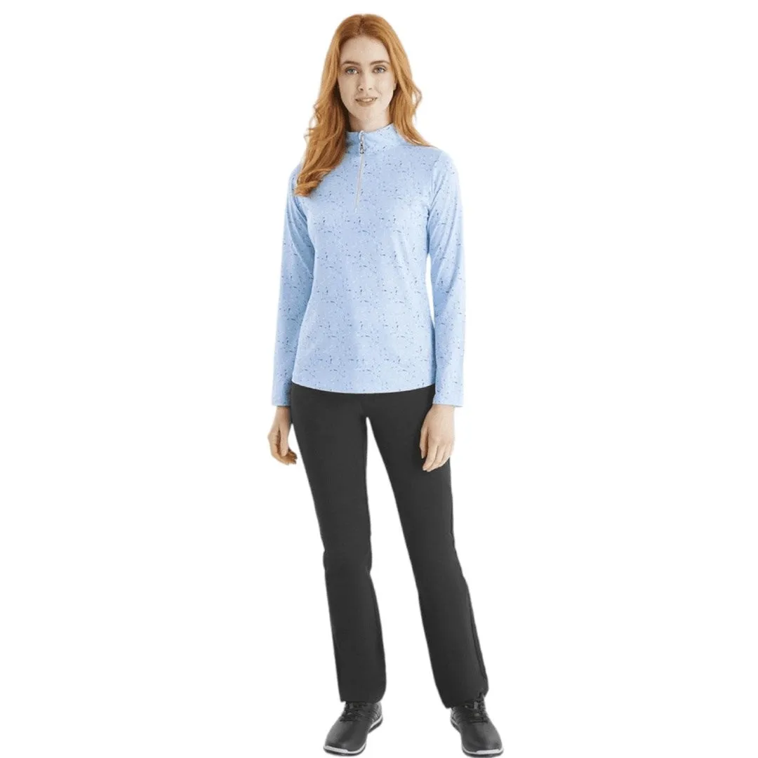 Green Lamb Ladies Keva Printed Zip Golf Top AG23984