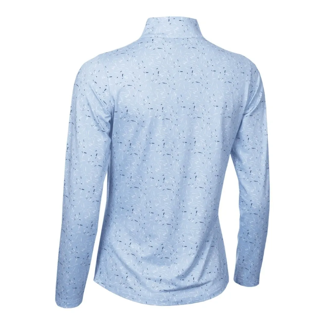 Green Lamb Ladies Keva Printed Zip Golf Top AG23984