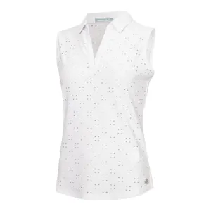 Green Lamb Ladies Naja Broderie Anglaise S/L Golf Shirt SG24015