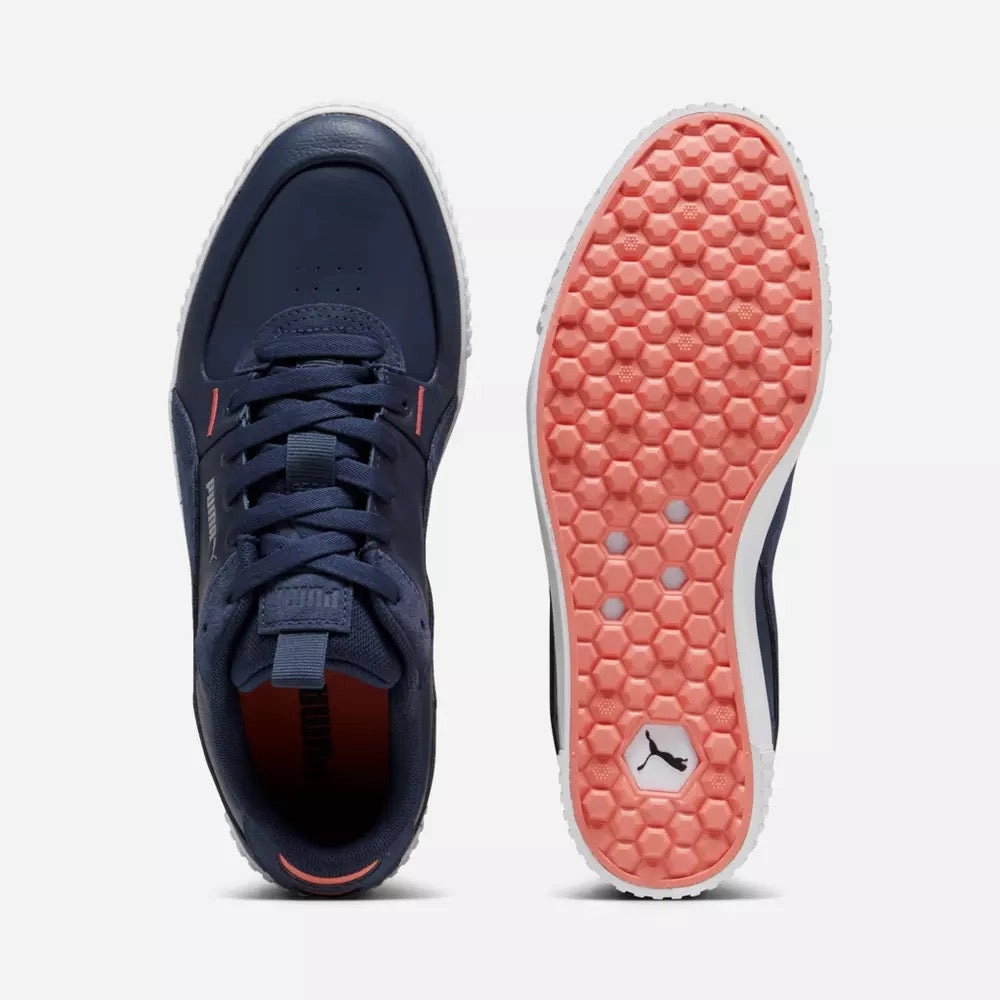 New Women's Puma Navy Cali G Golf Shoes MSP$100 Non-Marking Sole Shoes, Minimalist Shoes