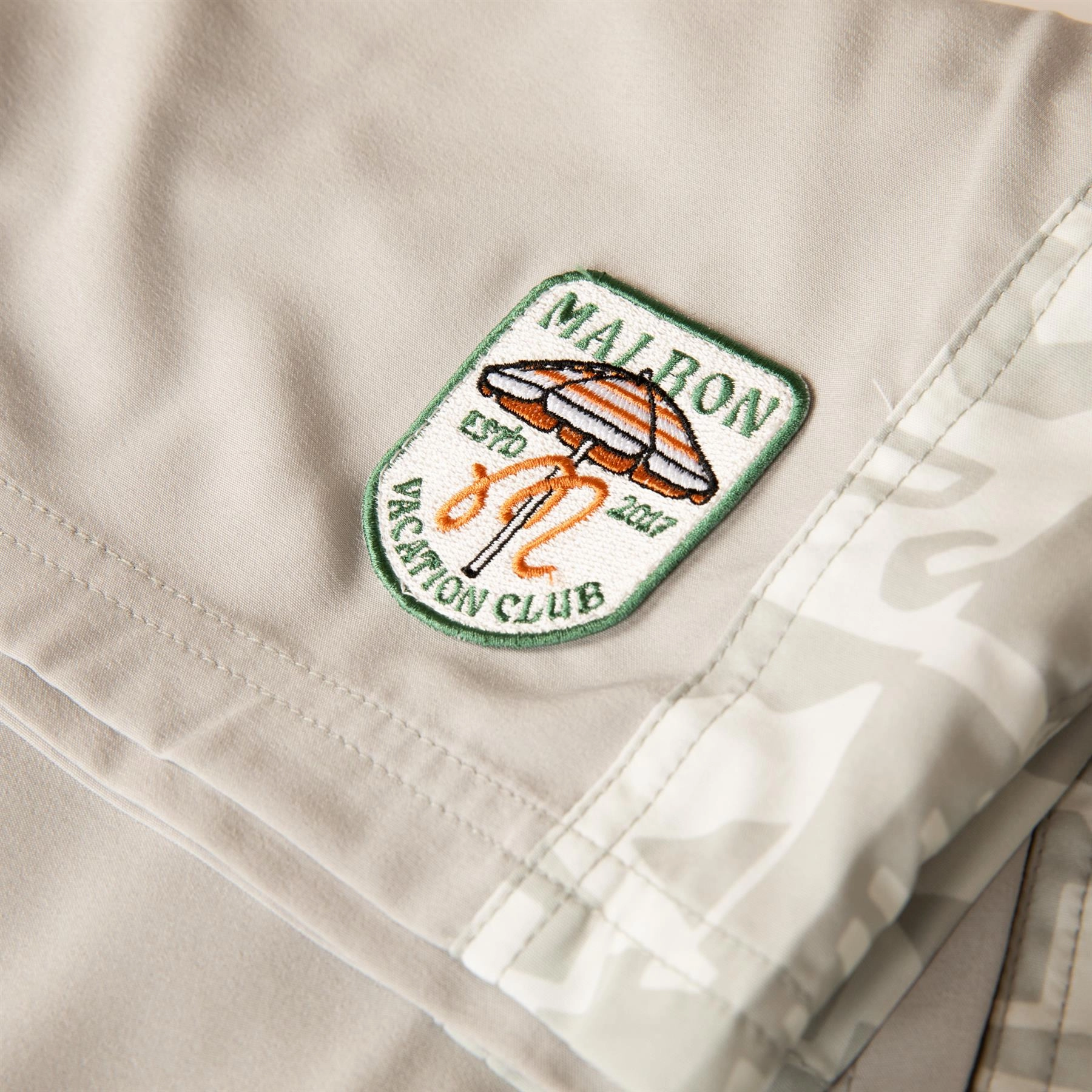 Grotto Trunks Ivory Malbon Men's Golf Lifestyle Wear
