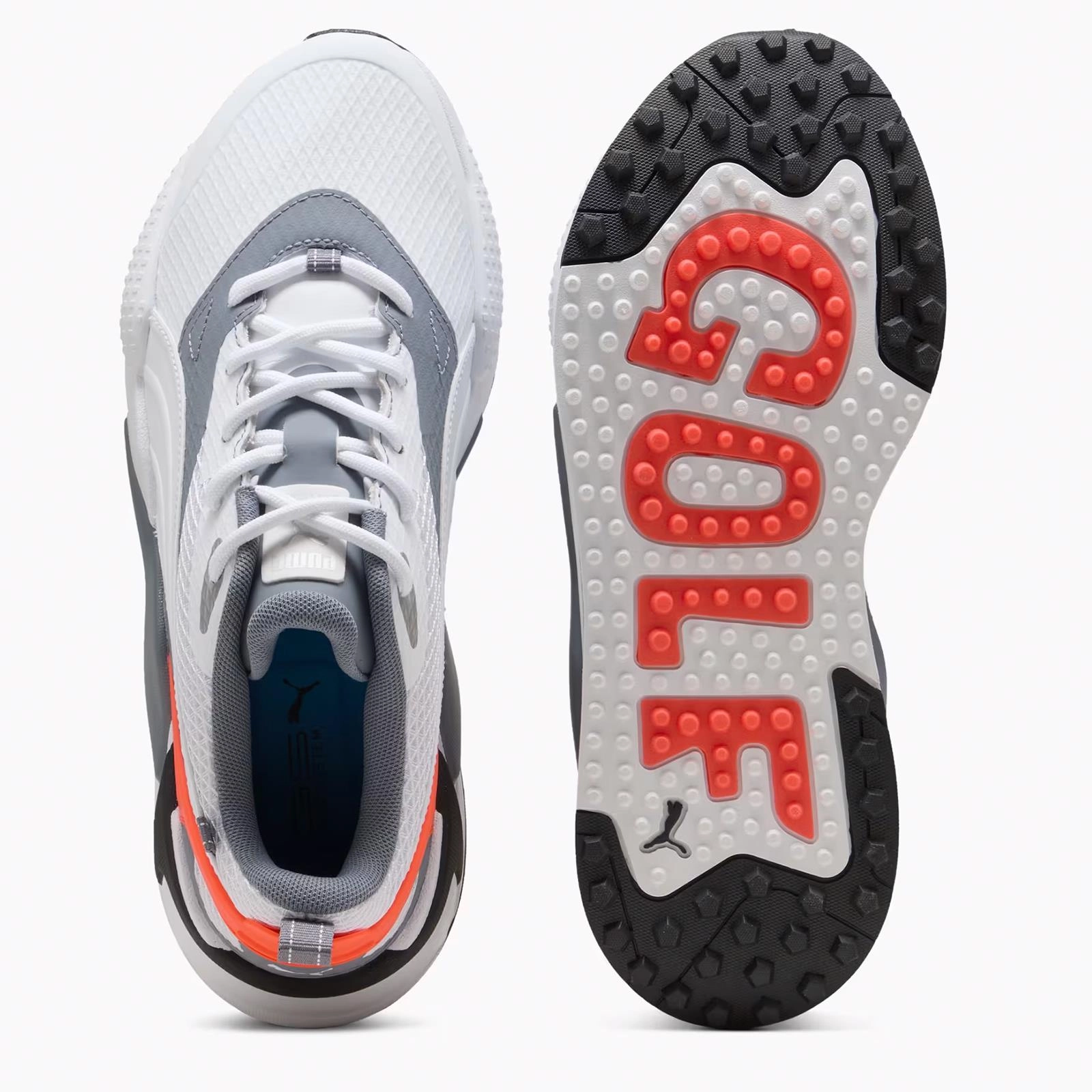 GS-X Efekt Golf Shoes Puma White/Grey Tile/Red Blast Puma Men's Sportswear