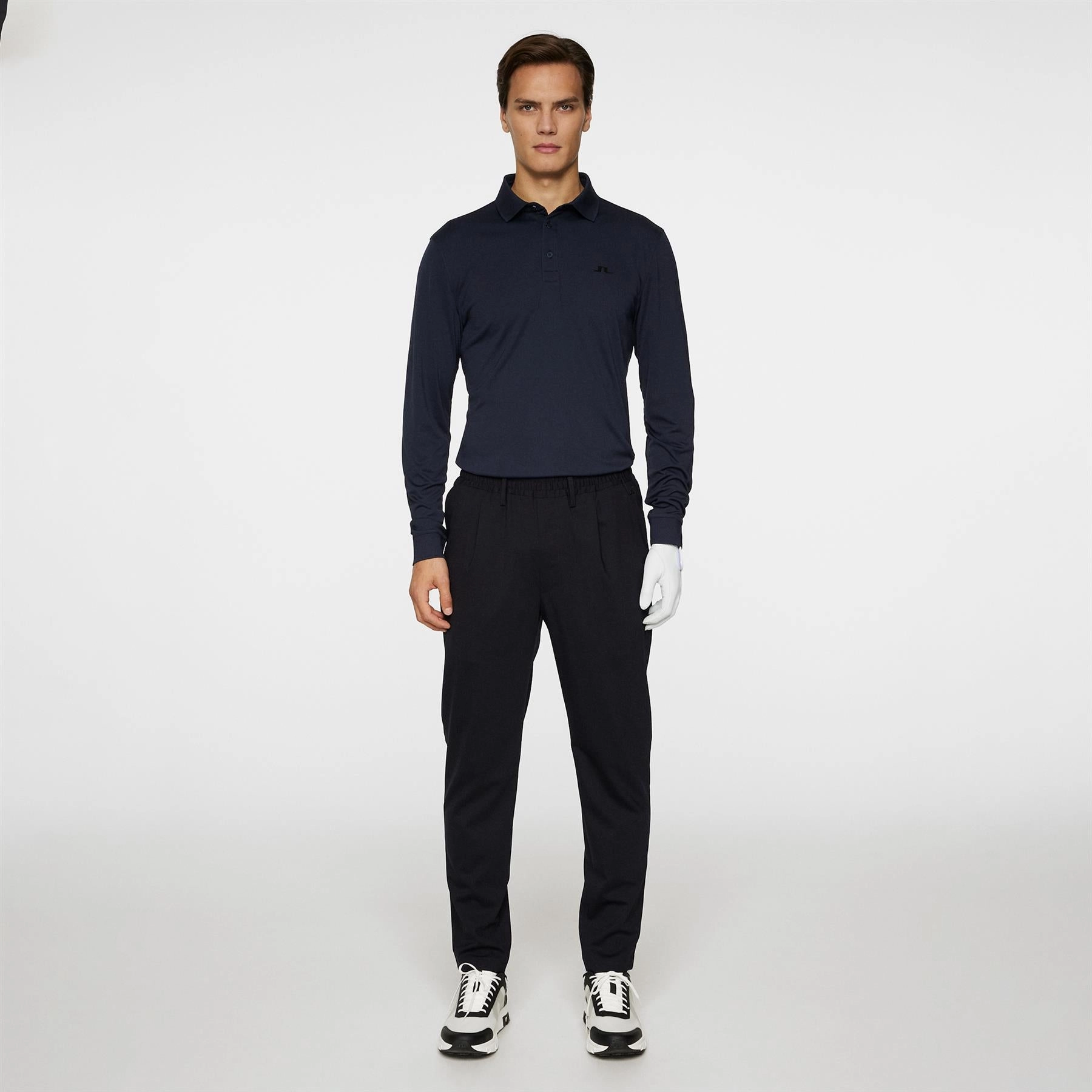 Gustaf LS Regular Fit Polo JL Navy J.Lindeberg Golfwear for Men