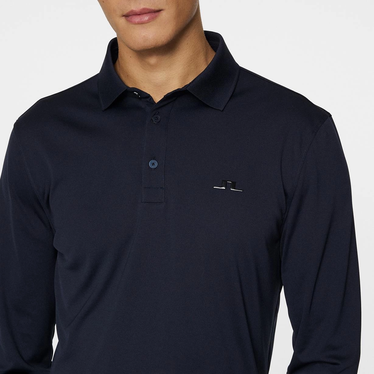 Gustaf LS Regular Fit Polo JL Navy J.Lindeberg Golfwear for Men