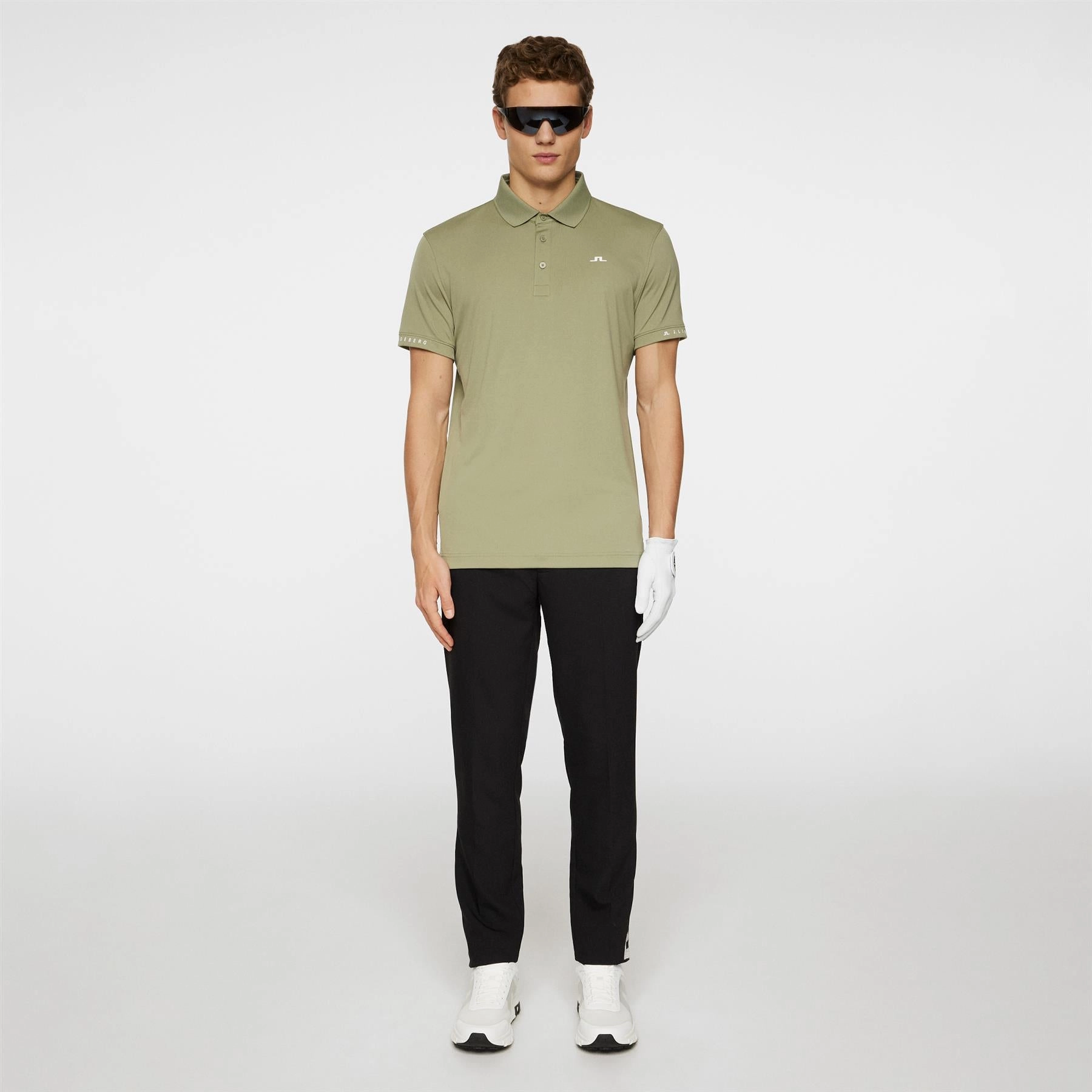 Guy Regular Fit Polo Oil Green J.Lindeberg Golfwear for Men