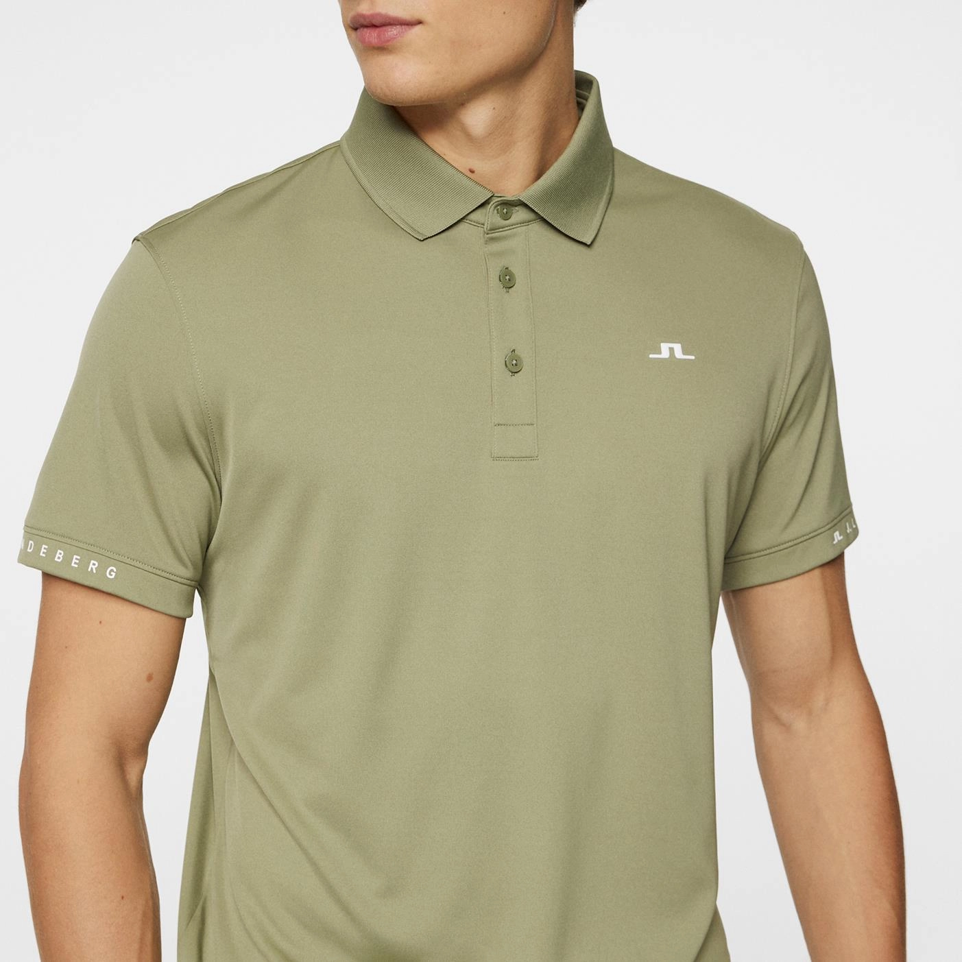 Guy Regular Fit Polo Oil Green J.Lindeberg Golfwear for Men