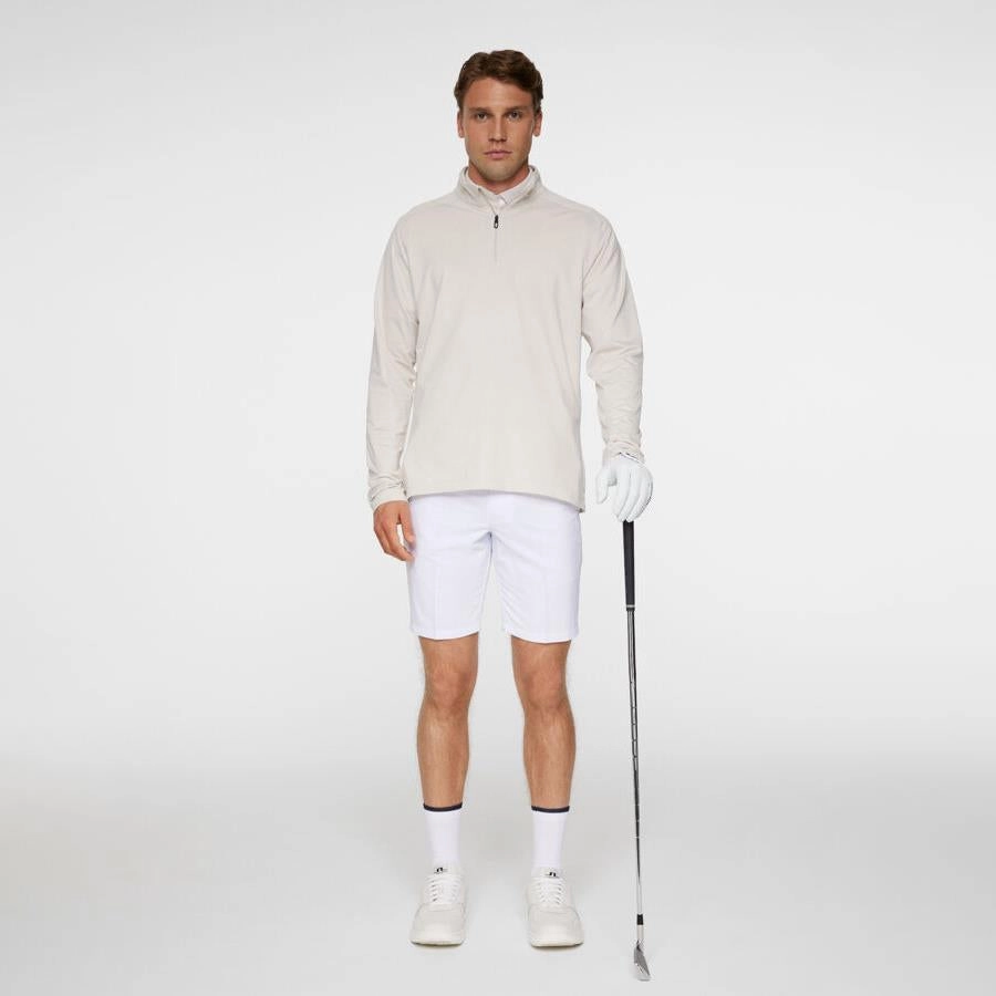 Harry Quarter Zip Mid Layer Moonbeam J.Lindeberg Golfwear for Men