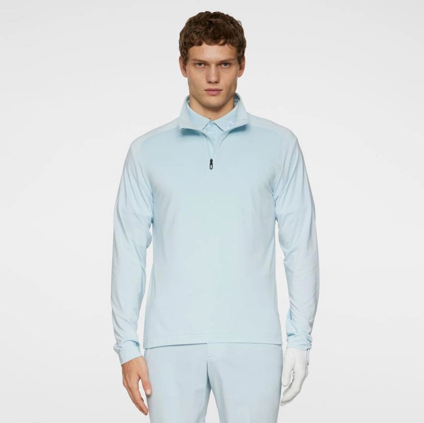Harry Quarter Zip Mid Layer Winter Sky Premium J.Lindeberg menswear