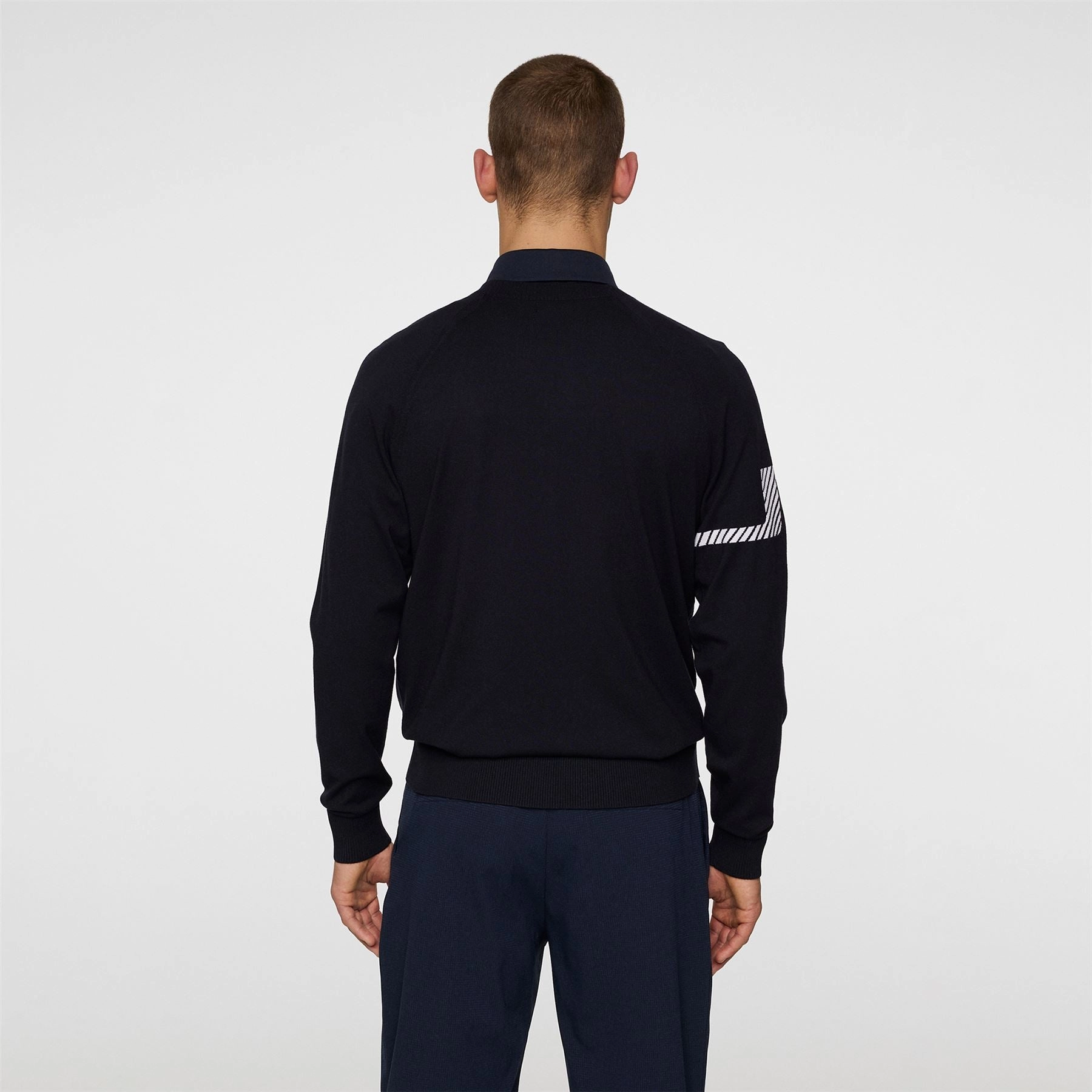 Heath Knitted Sweater JL Navy J.Lindeberg Golfwear for Men