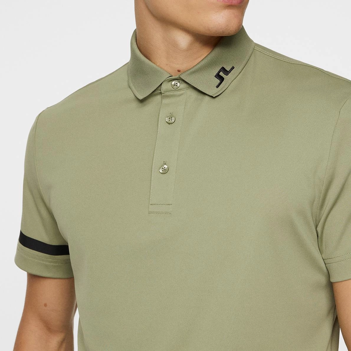 Heath Regular Fit Polo Oil Green J.Lindeberg Golfwear for Men
