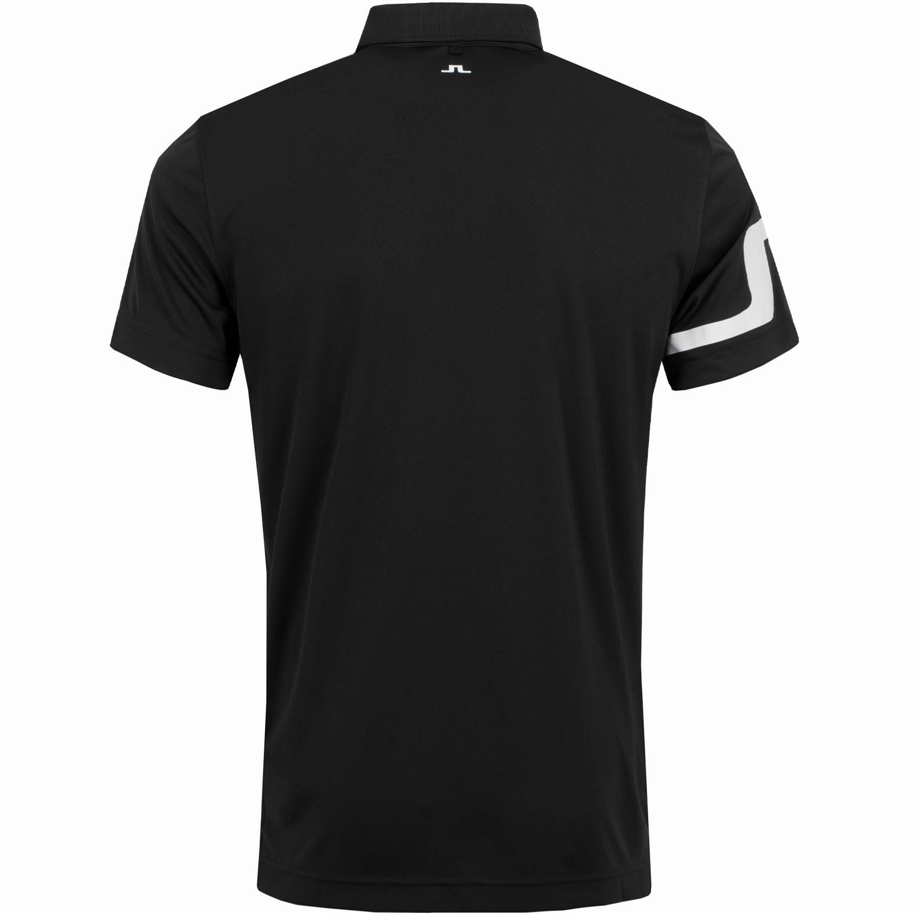 Heath Regular Fit TX Jersey Polo Black J.Lindeberg Golfwear for Men