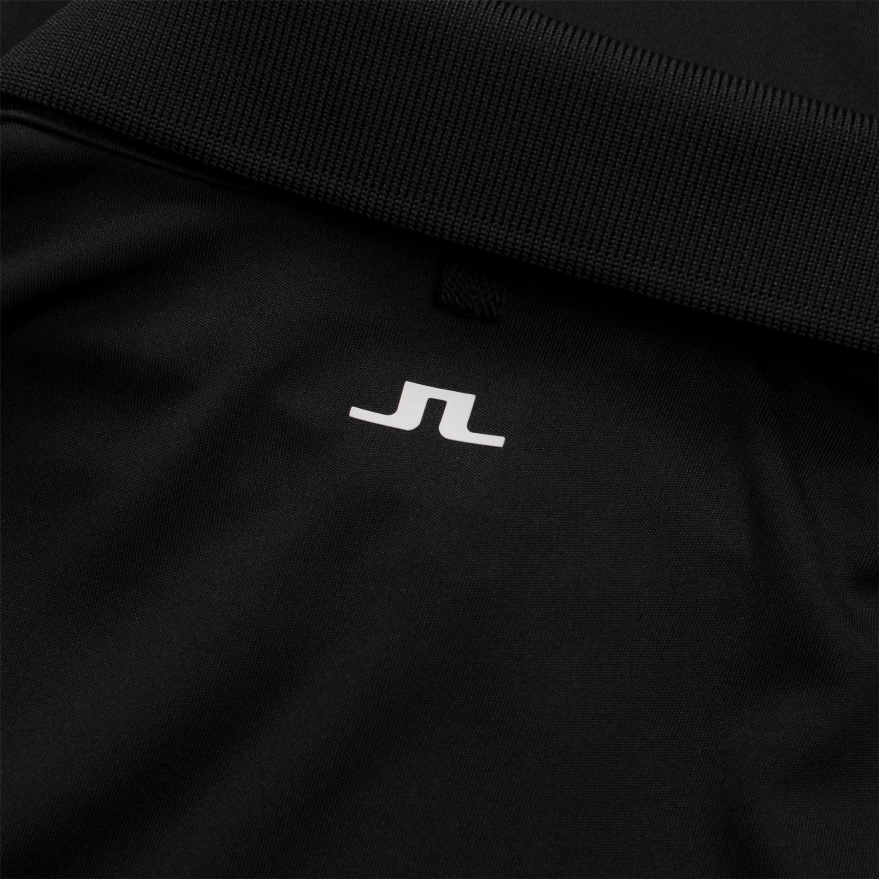 Heath Regular Fit TX Jersey Polo Black J.Lindeberg Golfwear for Men