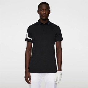 Heath Regular Fit TX Jersey Polo Black Premium J.Lindeberg menswear