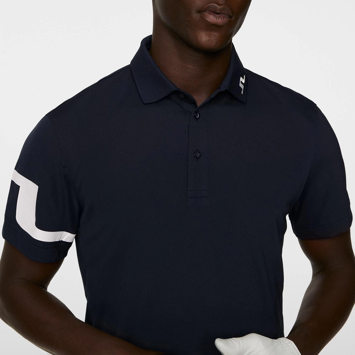 Heath Regular Fit TX Jersey Polo JL Navy J.Lindeberg Golfwear for Men
