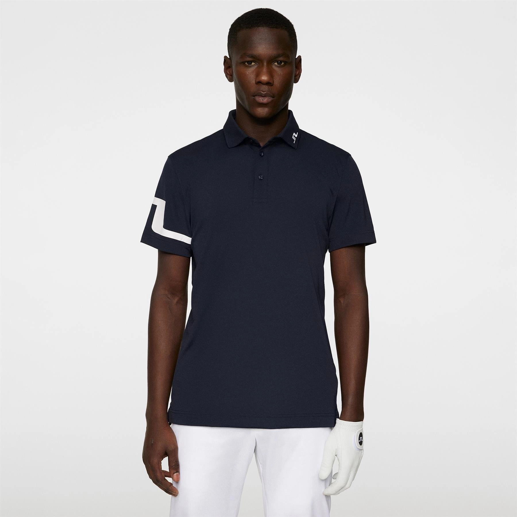 Heath Regular Fit TX Jersey Polo JL Navy Premium J.Lindeberg menswear