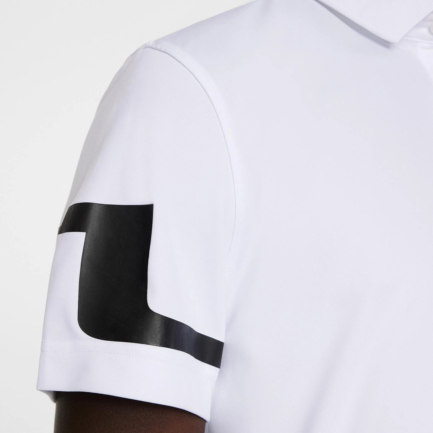 Heath Regular Fit TX Jersey Polo White J.Lindeberg Golfwear for Men