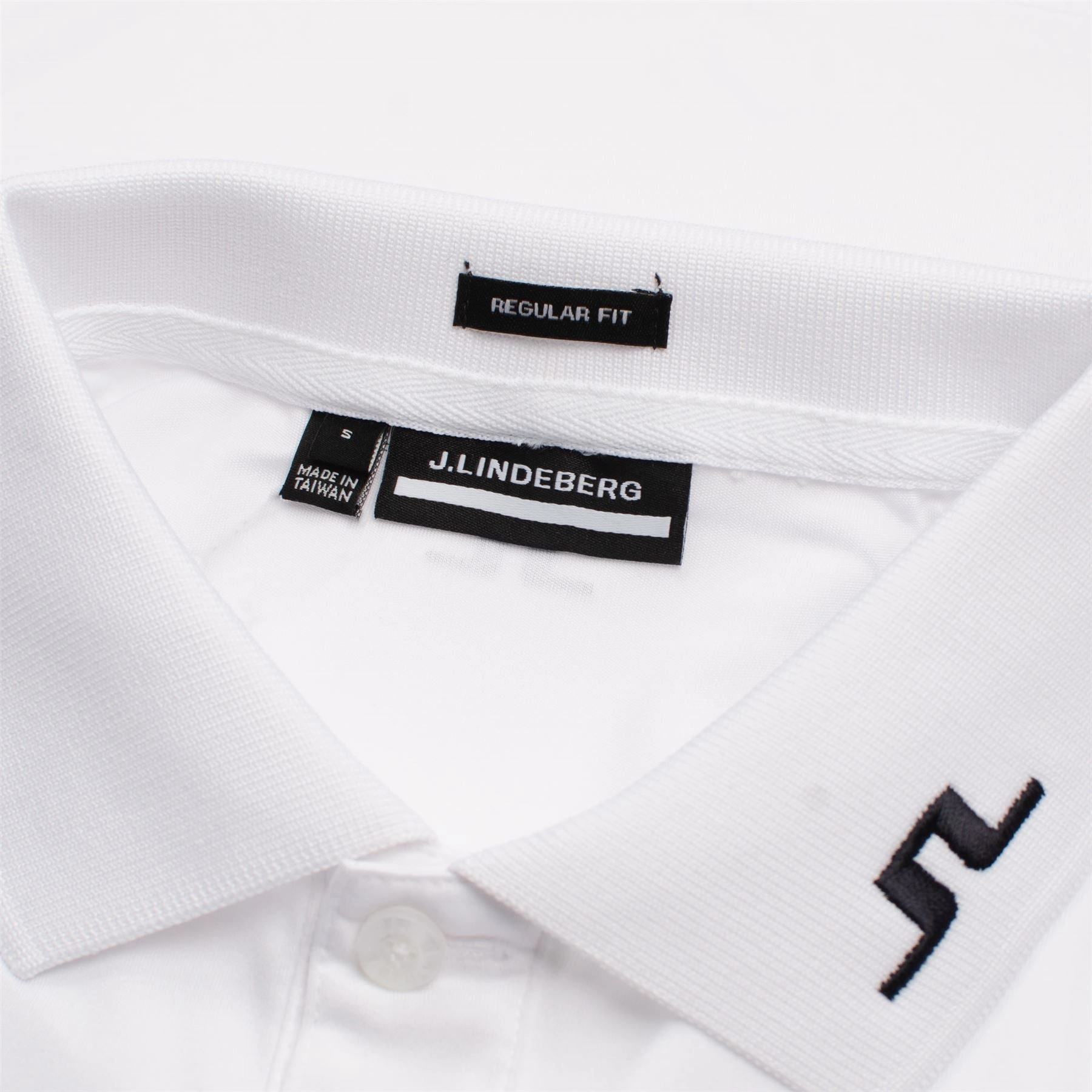 Heath Regular Fit TX Jersey Polo White J.Lindeberg Golfwear for Men