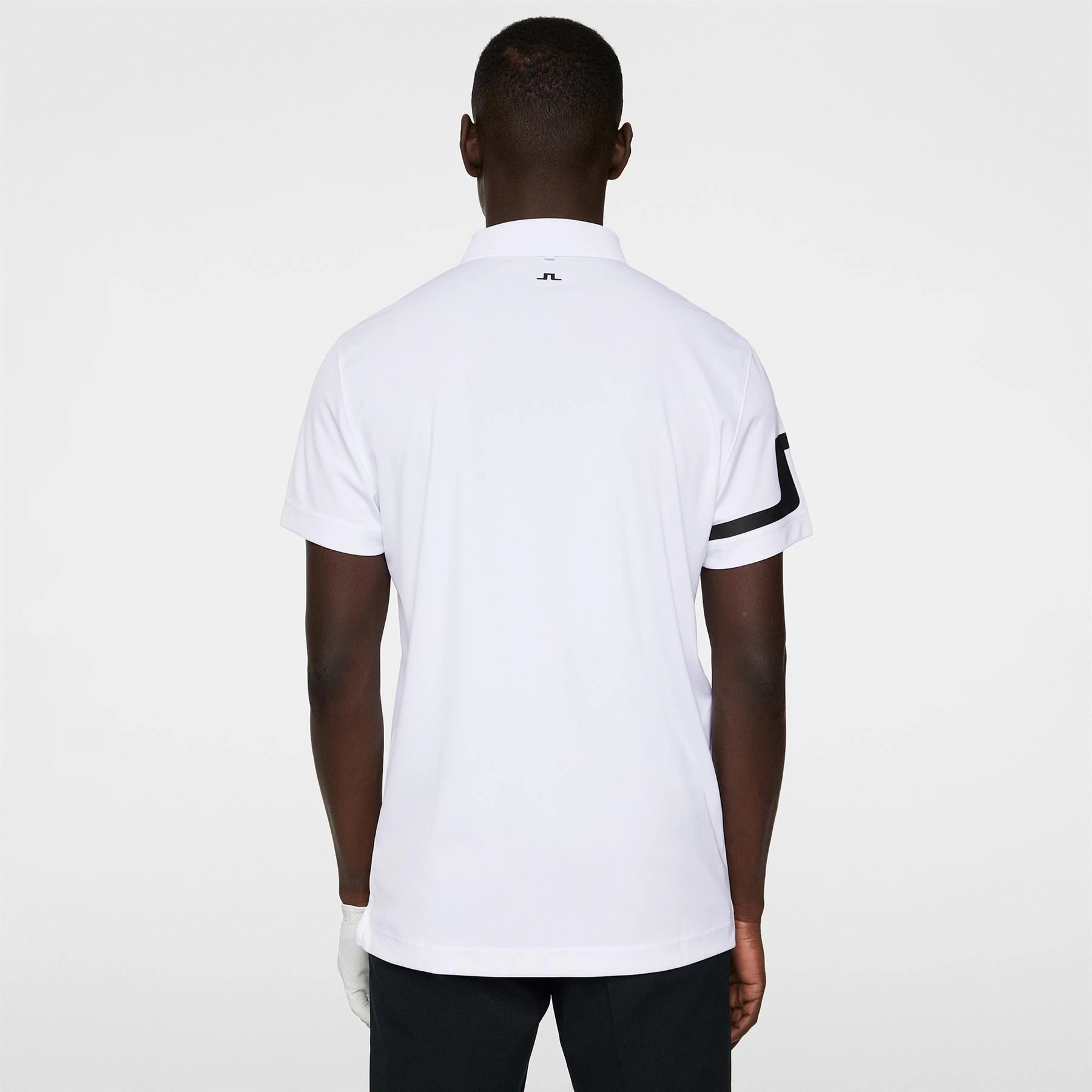 Heath Regular Fit TX Jersey Polo White J.Lindeberg Golfwear for Men