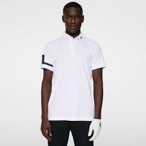 Heath Regular Fit TX Jersey Polo White Premium J.Lindeberg menswear