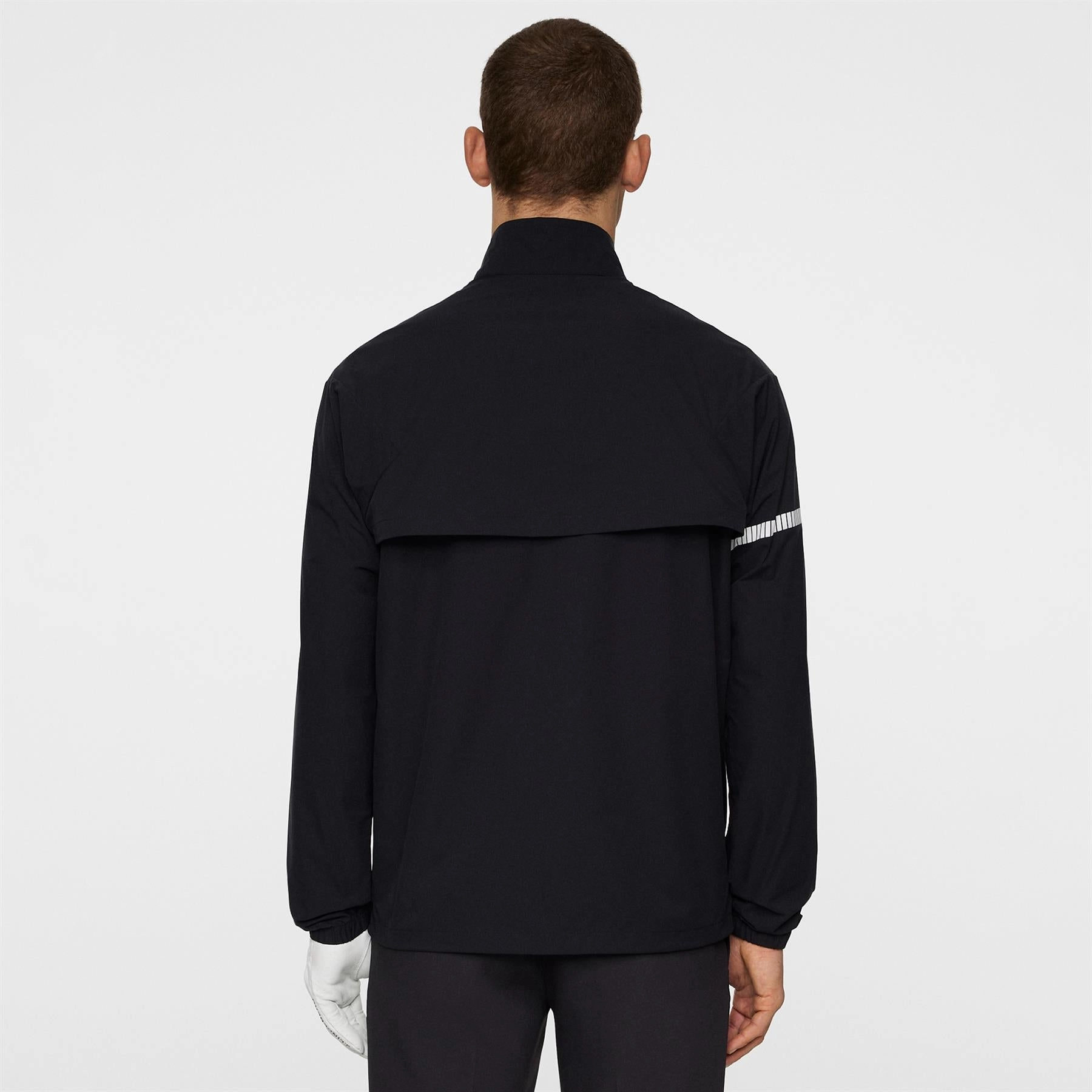 Heath Shell Wind Jacket Black J.Lindeberg Golfwear for Men