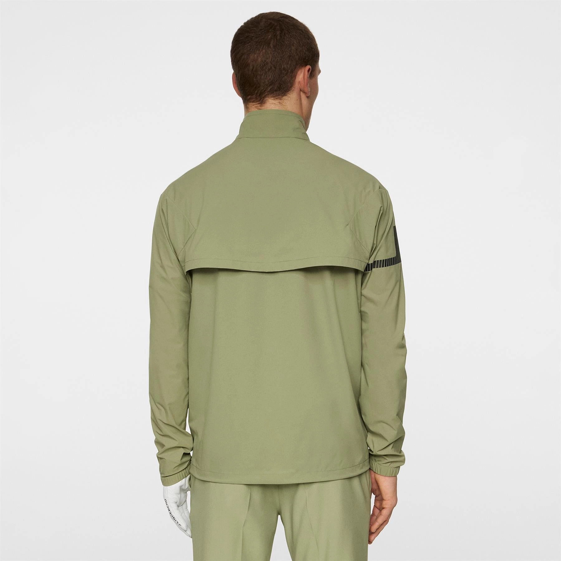 Heath Shell Wind Jacket Oil Green J.Lindeberg Golfwear for Men