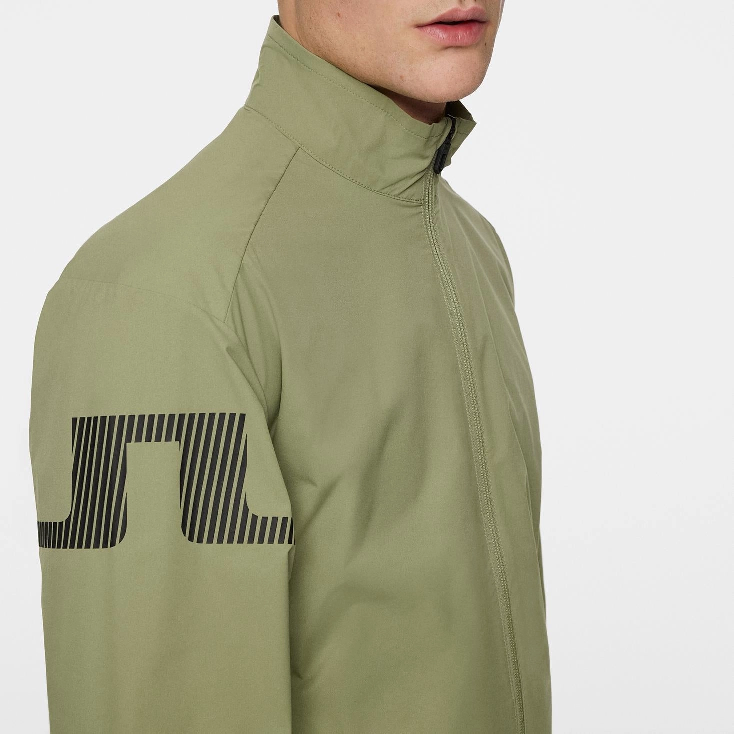 Heath Shell Wind Jacket Oil Green J.Lindeberg Golfwear for Men