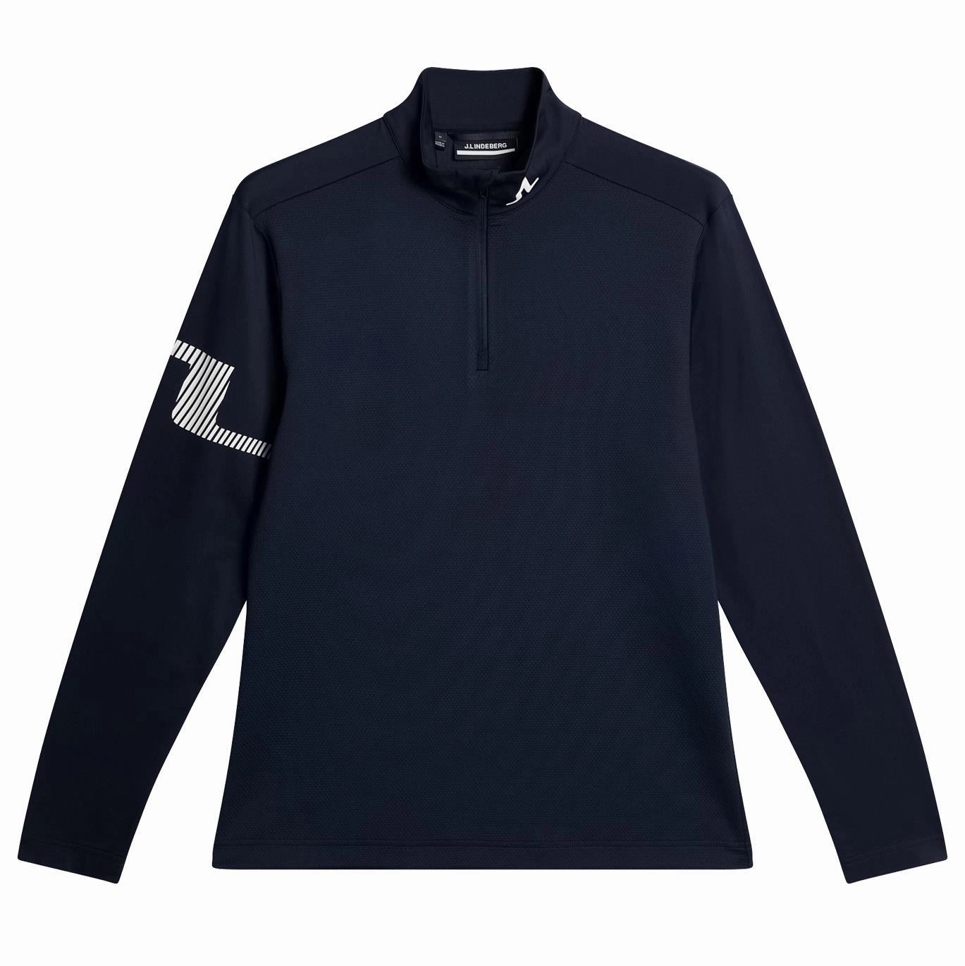 Heath Strike Quarter Zip Mid Layer JL Navy Premium J.Lindeberg menswear