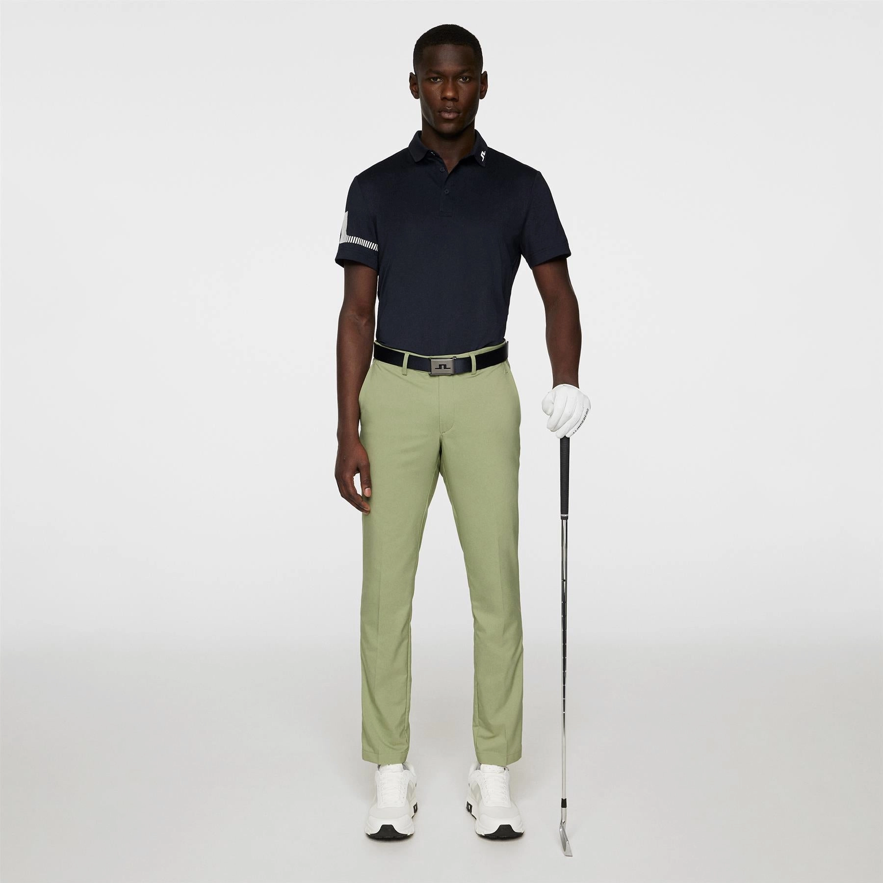 Heath Strike Regular Fit Polo JL Navy J.Lindeberg Golfwear for Men