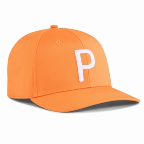 Heritage P Tech Cap Rickie Orange/White Glow Puma men's athletic clothing