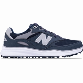 Heritage Waterproof Spikeless Golf Shoes Navy New Balance men's golf footwear