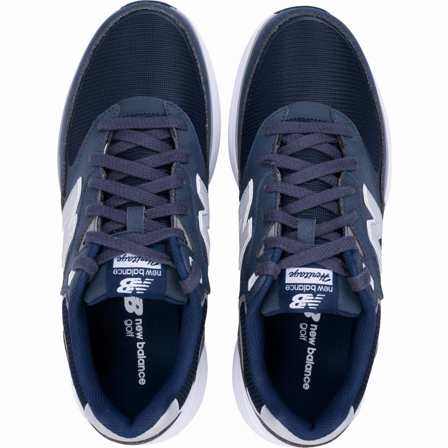 Heritage Waterproof Spikeless Golf Shoes Navy New Balance Men's Golf Footwear
