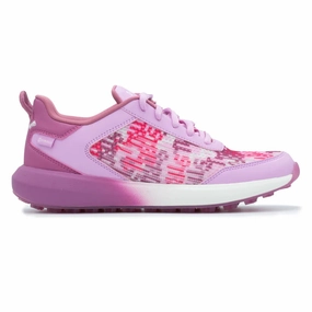 Retro Sneakers Hiking Grip Shoes Stroll Pink Multicolored Patterned Women's Golf Shoes Size 7.5 MSP$120 Swift Fit