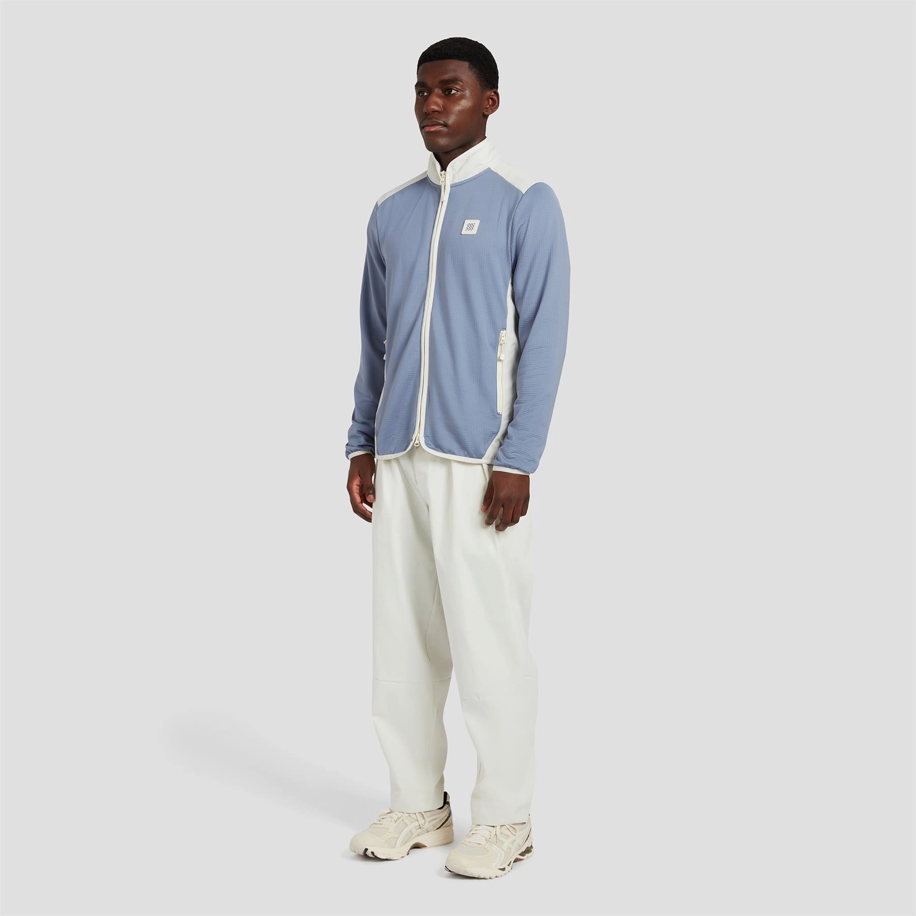 Hybrid Fleece Mid Layer Blue Manors Men's Classic Apparel