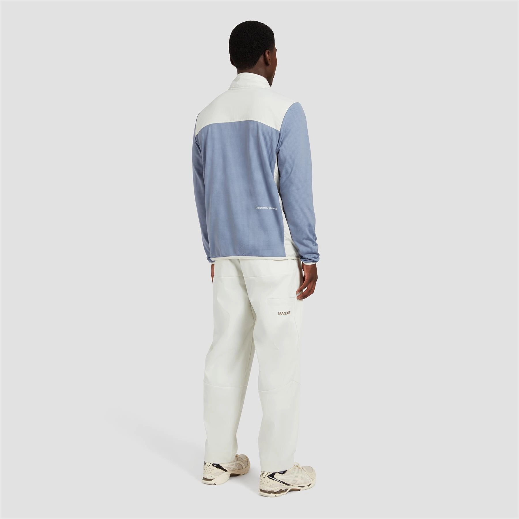 Hybrid Fleece Mid Layer Blue Manors Men's Classic Apparel