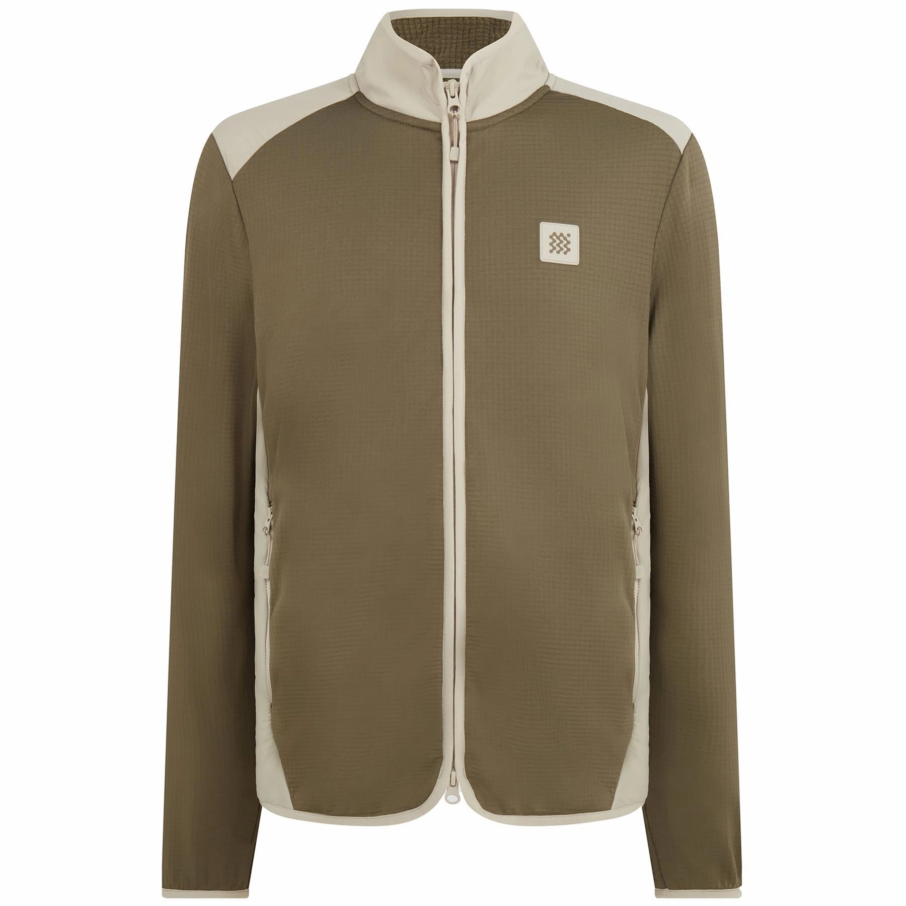 Hybrid Fleece Mid Layer Olive Manors Men's Classic Apparel