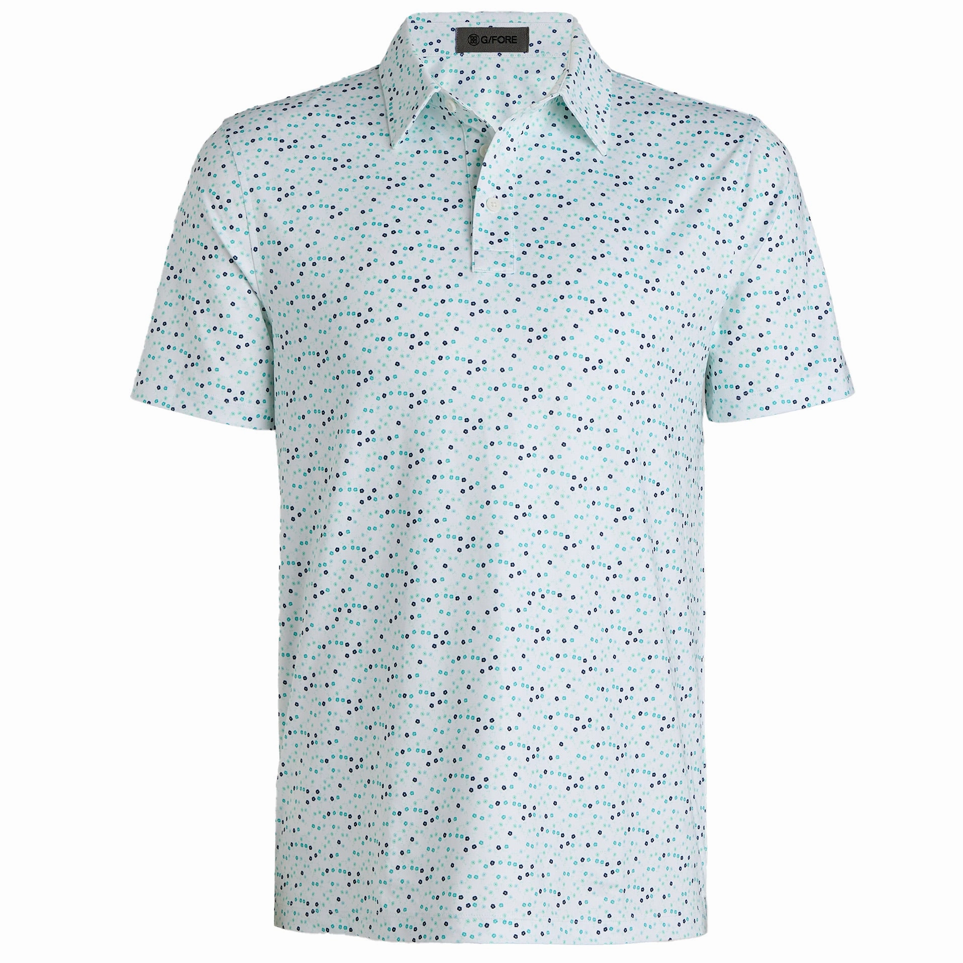 Hydrangea Tech Jersey Polo Menthol G/Fore Men's Fashion