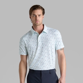 Hydrangea Tech Jersey Polo Menthol G/Fore men's golf fashion