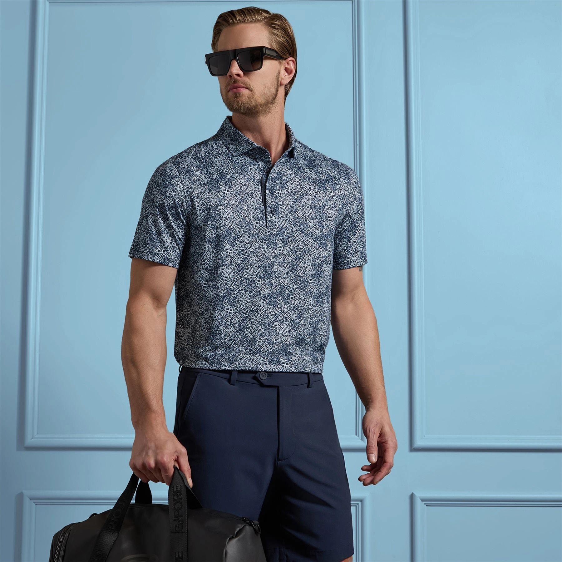 Hydrangea Tech Jersey Polo Twilight G/Fore Men's Fashion