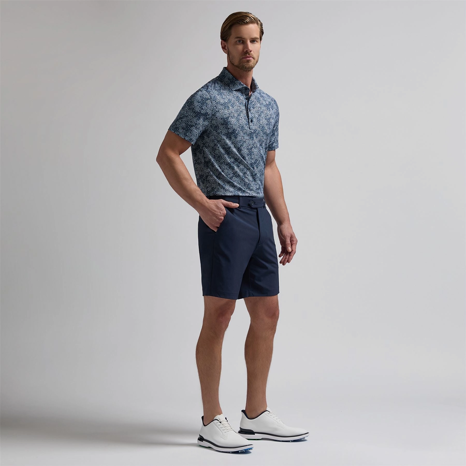 Hydrangea Tech Jersey Polo Twilight G/Fore Men's Fashion