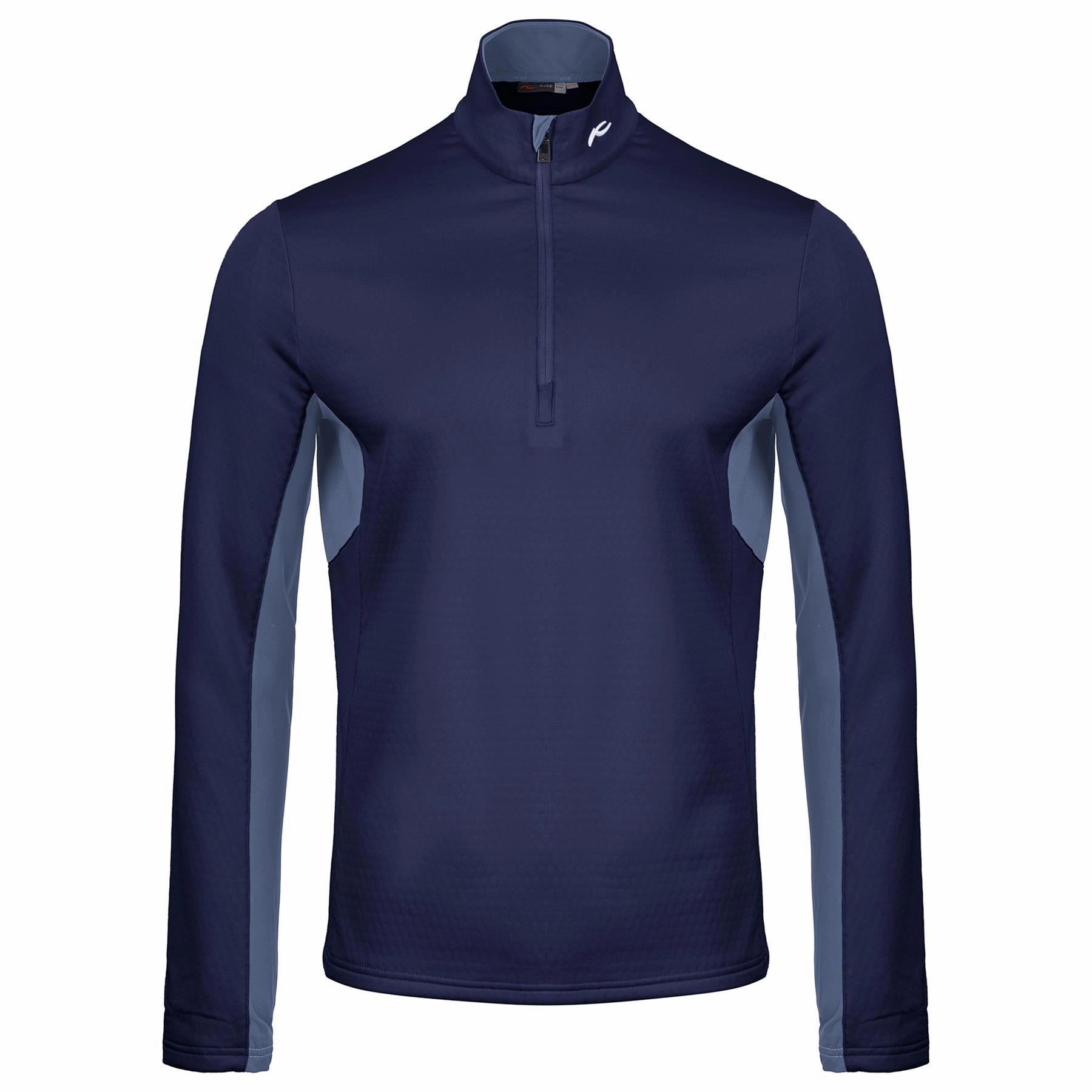 Hydraulic Half Zip Mid Layer Atlanta Blue KJUS Men's Performance Clothing
