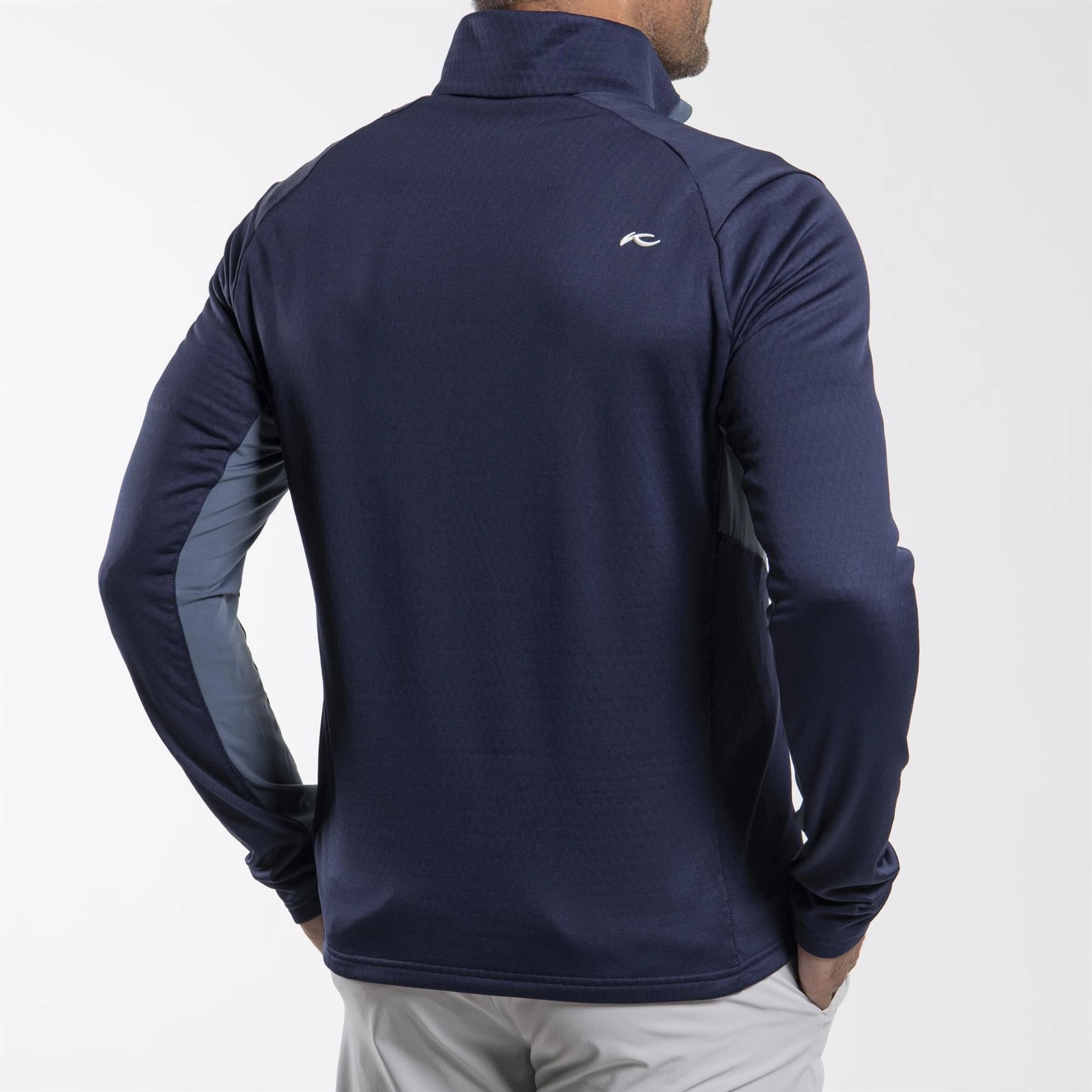 Hydraulic Half Zip Mid Layer Atlanta Blue KJUS Men's Performance Clothing