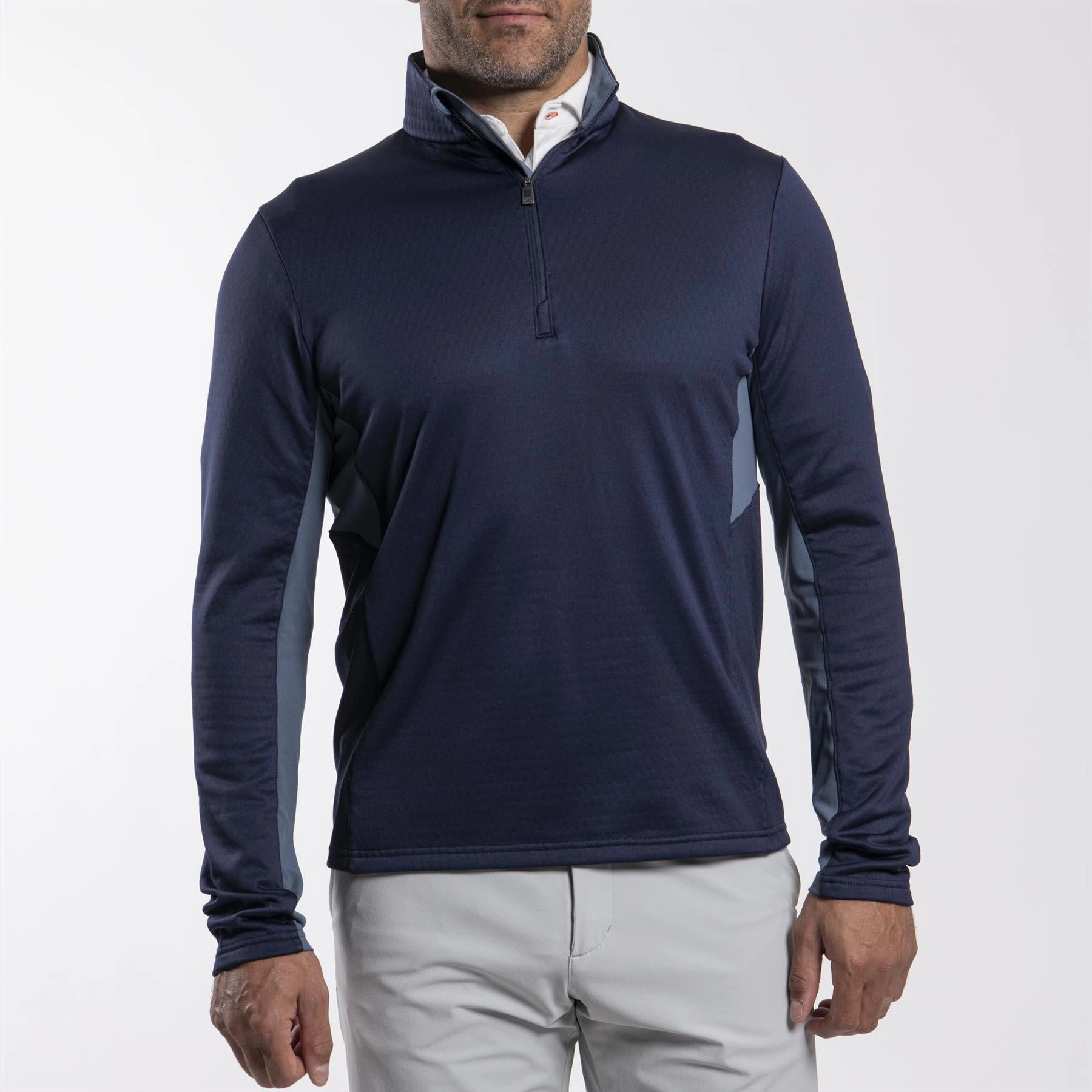 Hydraulic Half Zip Mid Layer Atlanta Blue Kjus men's performance outerwear