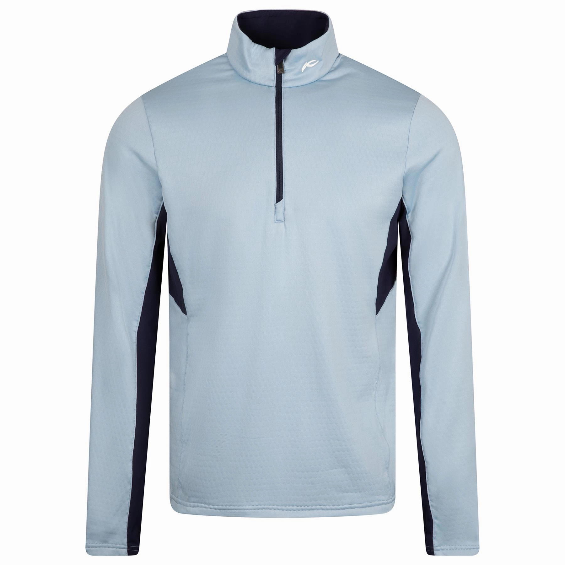 Hydraulic Half Zip Mid Layer Powder Blue/Atlanta Blue KJUS Men's Performance Clothing