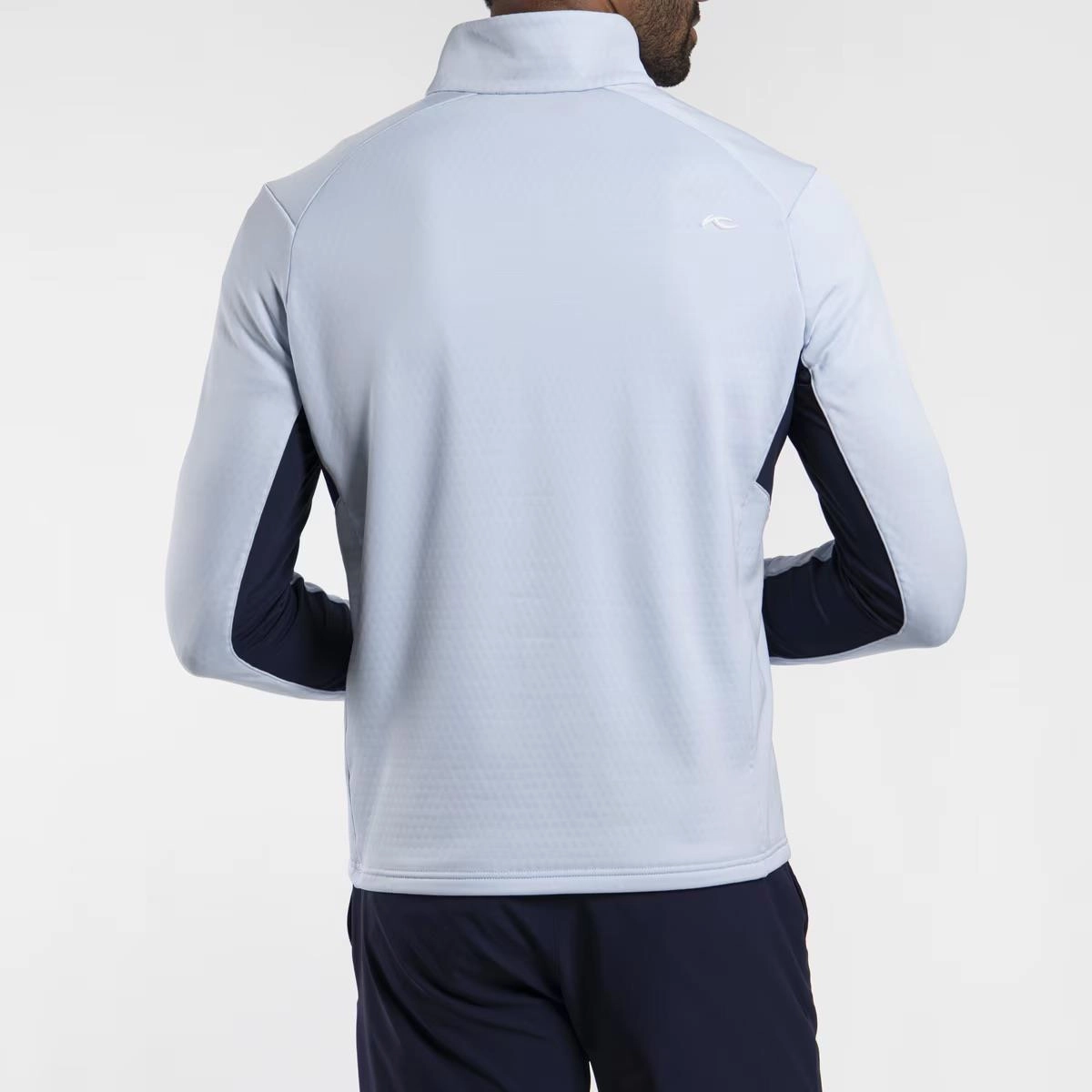 Hydraulic Half Zip Mid Layer Powder Blue/Atlanta Blue KJUS Men's Performance Clothing